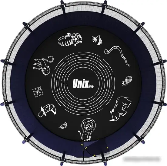 Батут Unix Line Supreme Game 12ft (синий) – фото товара