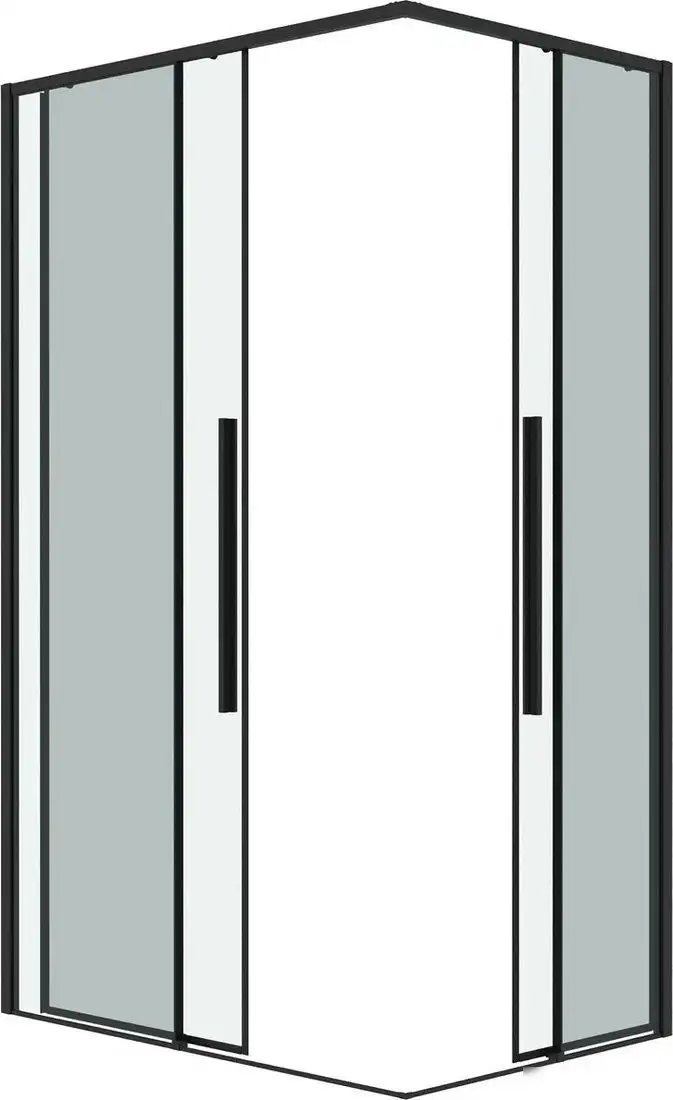 Душевой уголок Grossman Galaxy 110x100x195 300.K33.01.1110.42.00 (графит сатин/прозрачное стекло) - фото товара