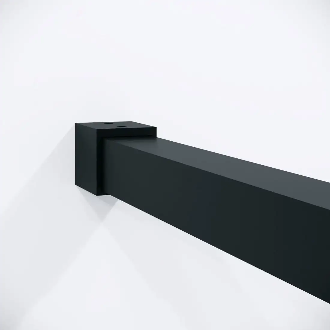 Душевая стенка Niagara Nova NG-582-90BLACK 90x200 (черный матовый/стекло белый градиент) - фото товара