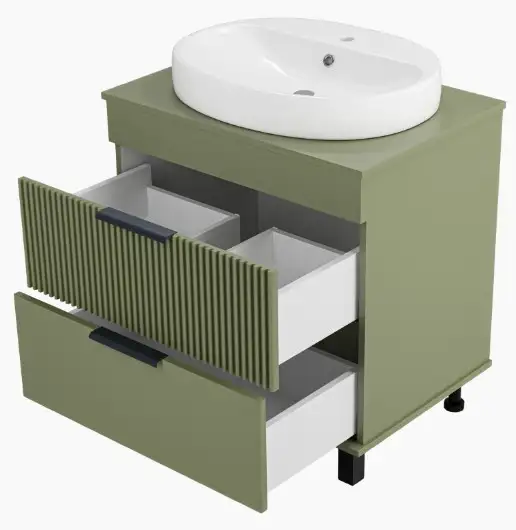 Brevita Тумба под умывальник Enfida 70 ENF-06070-0842Я (зеленый матовый) – фото товара