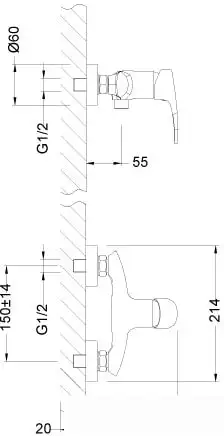 Смеситель Lemark Linara LM0403C - фото товара