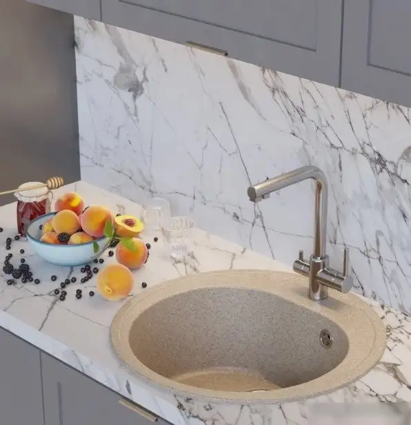 Кухонная мойка Mixline ML-GM11 551824 (бежевый) - фото товара