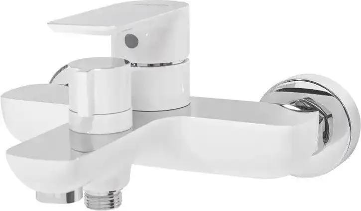 Комплект смесителей Hansberge H7099 (белый хром) - фото товара