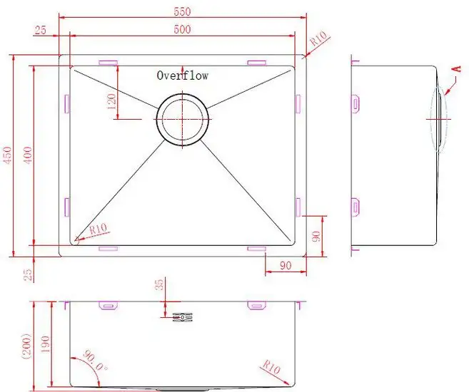 Кухонная мойка ZorG ZRN 5545 Premium - фото товара