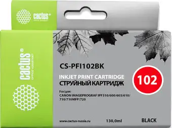 Картридж CACTUS CS-PFI102BK – изображение в каталоге