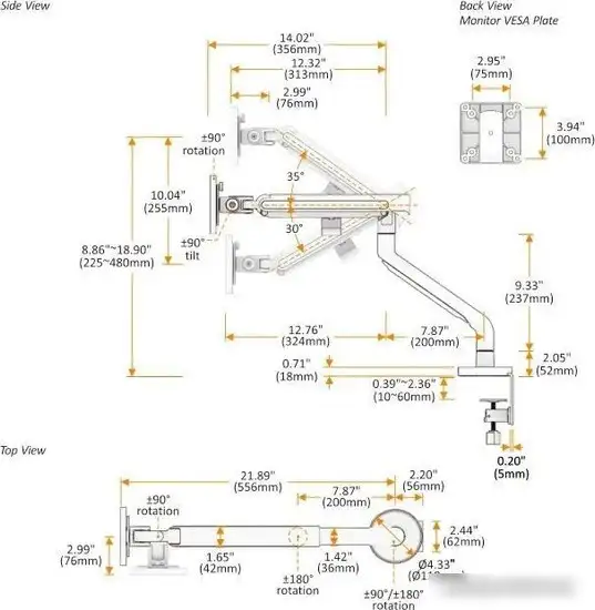 Кронштейн Ultramounts UM725B (черный) – фото товара