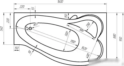 Ванна 1Марка Gracia 160x95 - фото товара