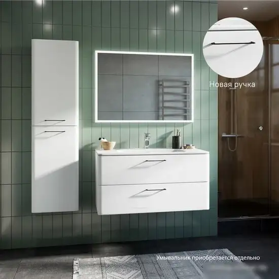 Мебель для ванных комнат IDDIS Тумба под умывальник Brick 100 BRI80W0i95 – фото товара