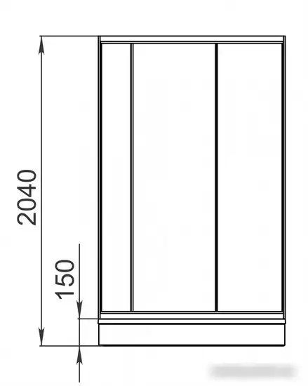 Душевая кабина Domani-Spa Simple 99 Eco DS01EcSm99LWCl00-V1.2 (белый/прозрачное стекло) - фото товара