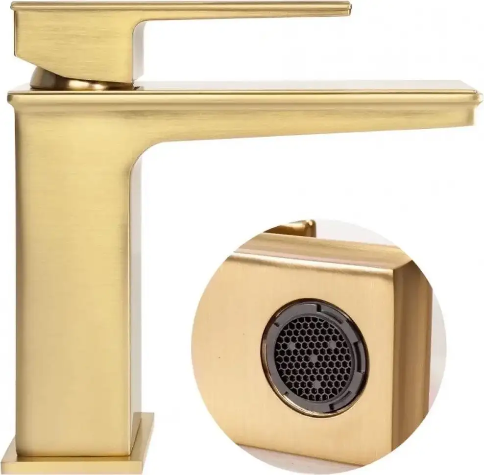 Смеситель Hansberge H1070 (золото матовый) - фото товара