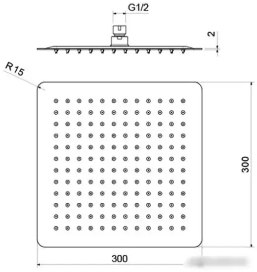 Душевая лейка Aquatek AQ2074MB - фото товара