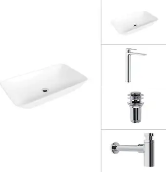 Умывальник Lauter 21886 + Reef 21CK8678C + сифон 21635CH + дон.клапан 21190CH (хром) - изображение в каталоге
