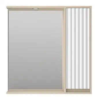 Brevita Шкаф с зеркалом для ванной Balaton R 80 BAL-04080-03-01П – изображение в каталоге