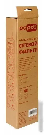 Сетевой фильтр PC Pet AP01006-E-G – фото товара
