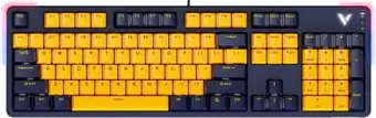 Клавиатура Rapoo V500 Pro 2024 (темно-синий/желтый) – изображение в каталоге