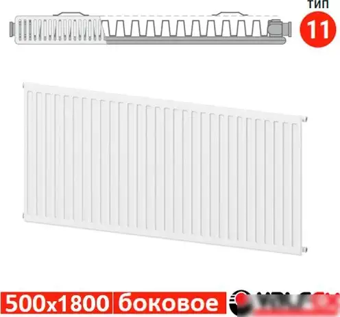 Стальной панельный радиатор Valfex Steel C 11 500х1800 VF.C.11.500.1800 (с боковым подключением) - фото товара