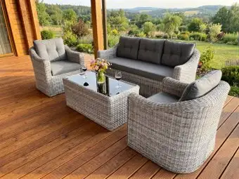 Обеденная группа LiSofa Nepal 2430 (серый) – изображение в каталоге