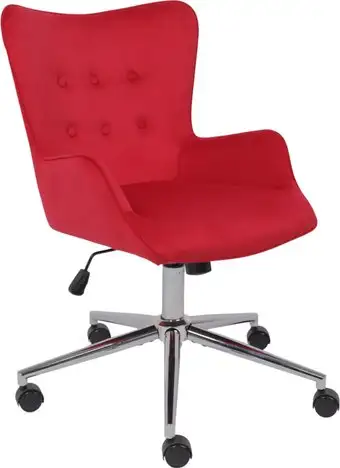 Офисное кресло AksHome Bella chrome Seven 313 (велюр/фуксия) – изображение в каталоге