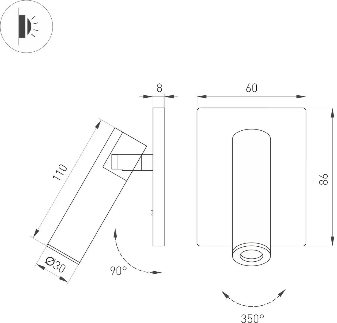 Спот Arlight SP-READER-S60x86-3W Warm2700 WH 20deg 052940 – фото товара