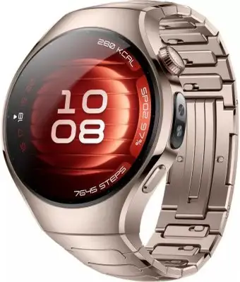Умные часы Huawei Watch 5 42 мм (золотистый, с золотистым титановым ремешком, международная версия) – изображение в каталоге