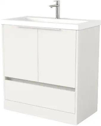 Дабер Тумба под умывальник 017 Тобага/Эридан 80 Т17.8Т.0.5Б (белый древесный/ручка белая) – изображение в каталоге