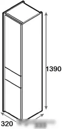 Roca Шкаф-пенал Ronda ZRU9303005 (левый) – фото товара