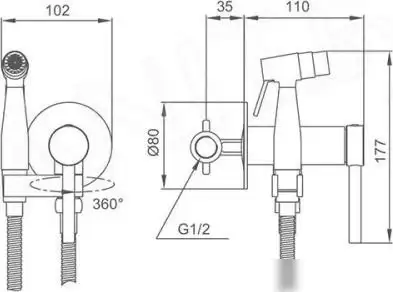 Смеситель Gappo G7206-6 - фото товара