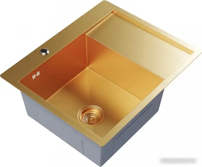 Кухонная мойка Mixline Pro 552924 (золото, с сифоном) - фото товара