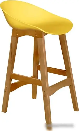 Табурет Sheffilton SHT-ST19/S65-1 (желтый/светлый орех) – изображение в каталоге