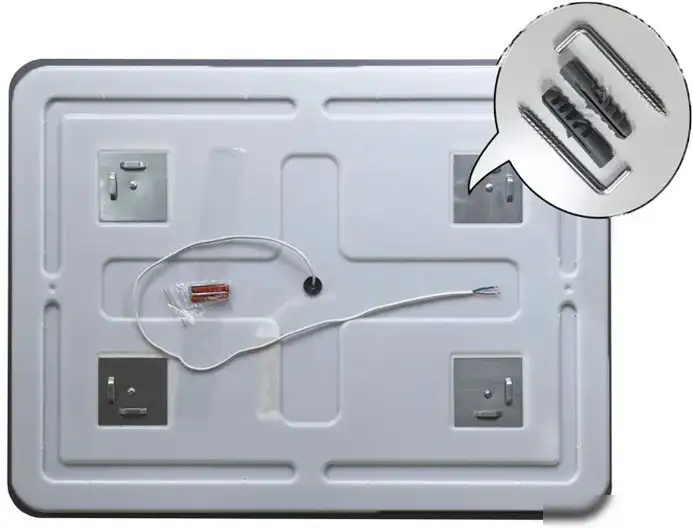 Пекам Зеркало Marta Fly 80x60 MartaFly-80x60dpcl (с подсветкой, сенсором на взмах руки, подогревом и часами) – фото товара