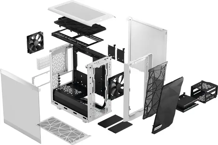 Корпус Fractal Design Meshify 2 Mini White TG clear tint FD-C-MES2M-02 – фото товара