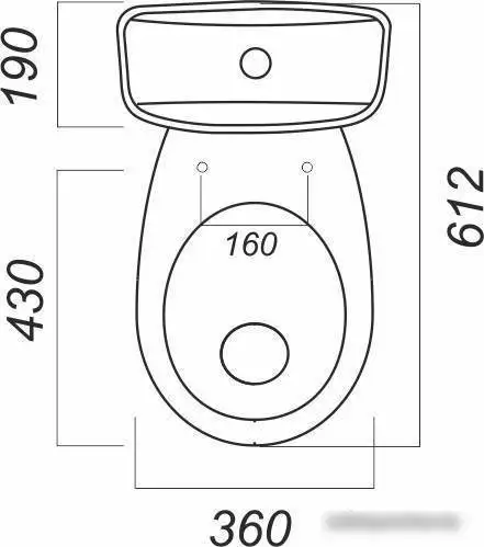 Унитаз Sanita Эталон Эконом ETLSACC01090113 - фото товара