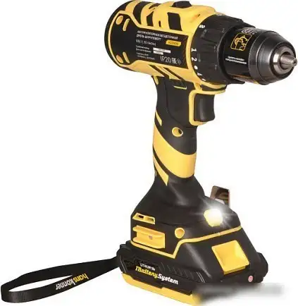 Дрель-шуруповерт Hanskonner HCD1865 (с 2-мя АКБ, кейс) – фото товара