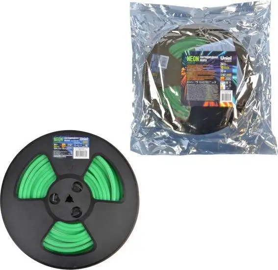 Гибкий неон Uniel ULS-N11-2835-120LED/m-8mm-IP67-DC24V-10W/m-15M-GREEN – фото товара