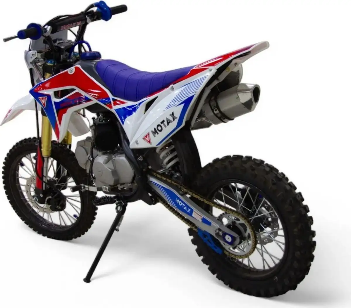 Мотоцикл Motax MX 125 17/14 (черный/белый/синий) – фото товара