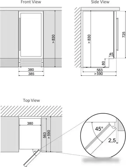 Винный шкаф Dunavox DAUF-32.78DSS — фото товара