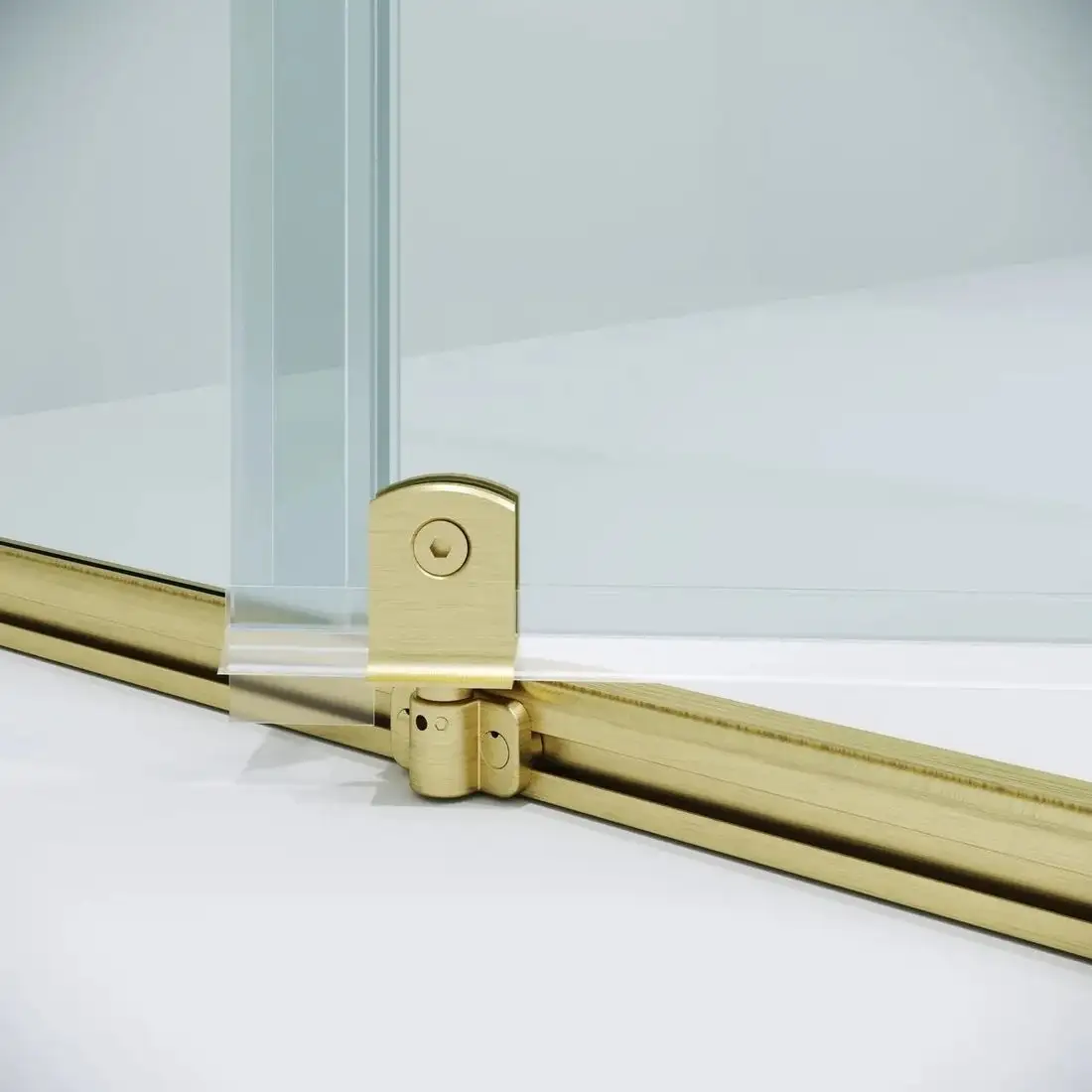 Душевая дверь Niagara Nova NG-45-8ASG 80х195 (золото сатин/прозрачное стекло) - фото товара