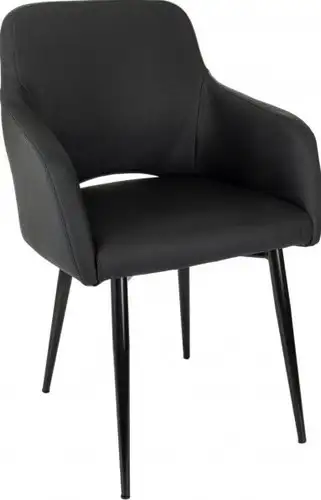 Офисный стул Бюрократ CH-380F (черный, экокожа) – изображение в каталоге