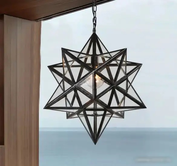 Подвесная люстра ImperiumLoft Black star clear glass 101314-26 – фото товара