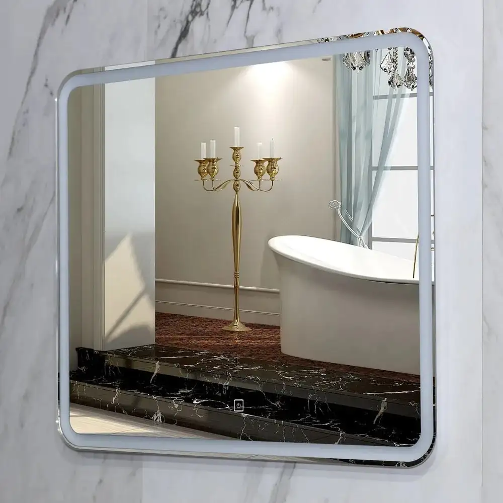 Пекам Зеркало Marta 1 60x50 marta1-60x50s (с подсветкой и сенсором на прикосновение) – фото товара