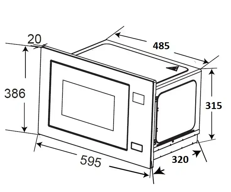 Микроволновая печь ZorG MIA211 M (черный) — фото товара