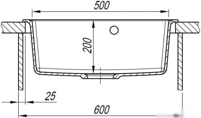Кухонная мойка ARFEKA Dalago 57 Wet Graphite - фото товара