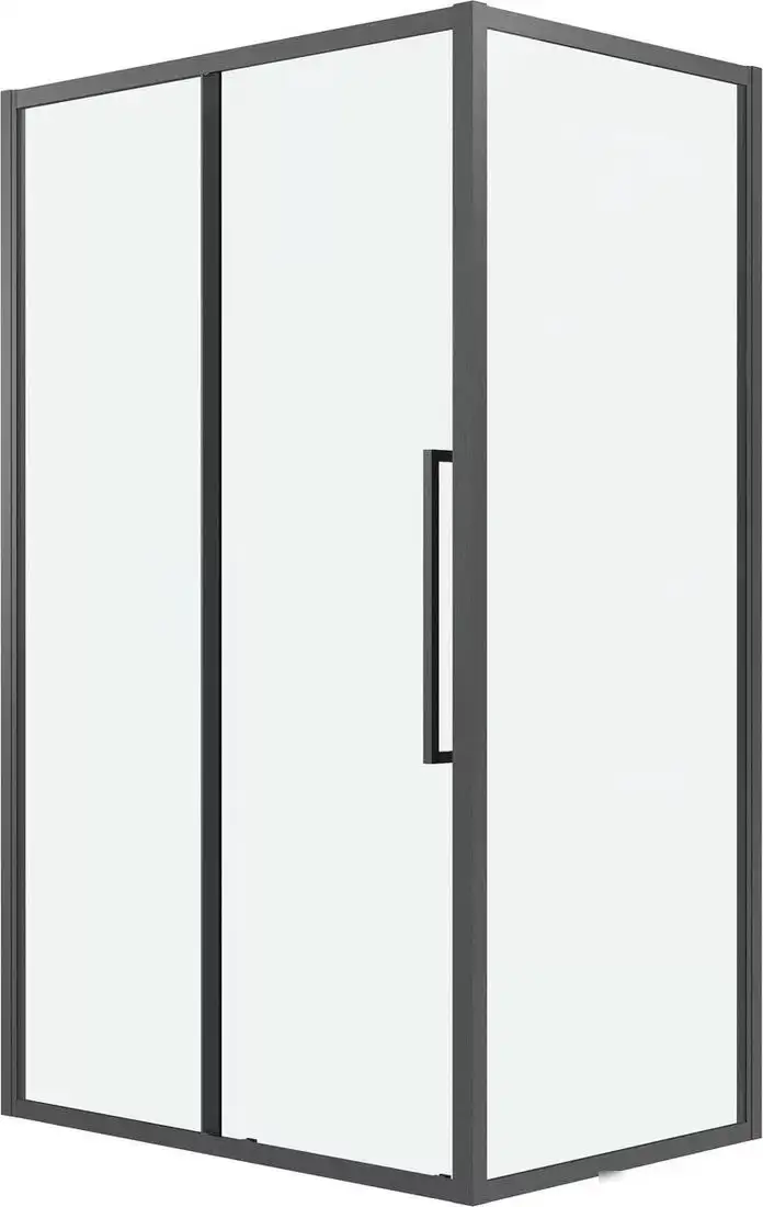 Душевая стенка Grossman Cosmo 100х195 200.K33.02.100.42.00 (графит сатин/стекло прозрачное) - фото товара
