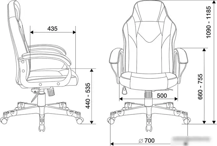Кресло Zombie Game 17 (черный/серый) – фото товара