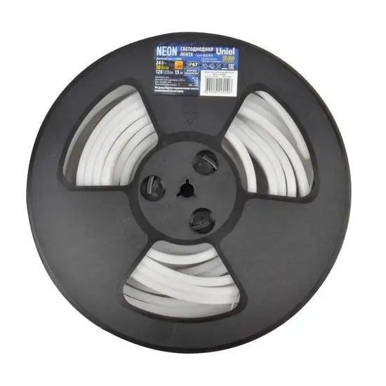 Светодиодная лента Uniel ULS-N11-2835-120LED-m-8mm-IP67-DC24V-10W-m-15M-6500K – фото товара