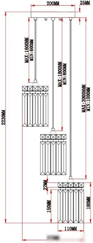 Подвесная люстра Moderli Levi V10755-3P – фото товара