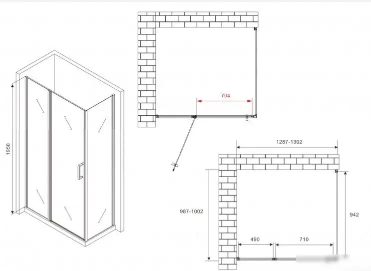 Душевой уголок Abber Sonnenstrand AG04130S-S100 - фото товара