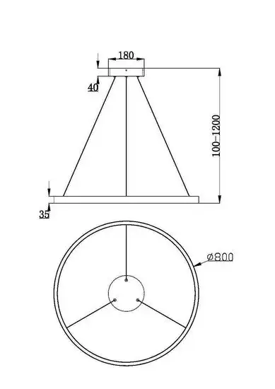 Подвесная люстра Maytoni Rim MOD058PL-L42WK – фото товара