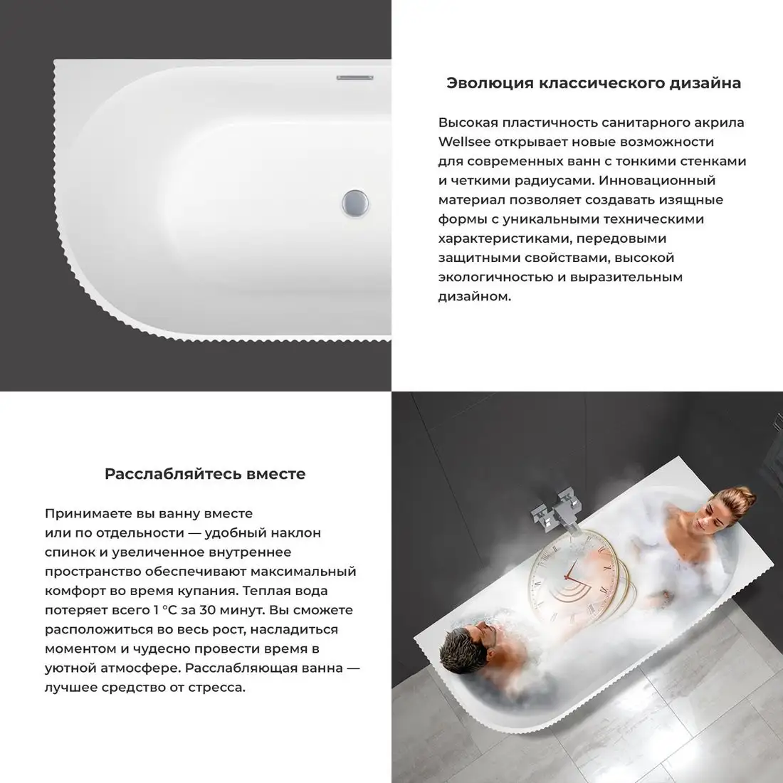 Ванна Wellsee Festive Fox 150x75 28730503R (пристенная ванна (правая) белый глянец, экран, ножки, сифон-автомат матовый черный) - фото товара