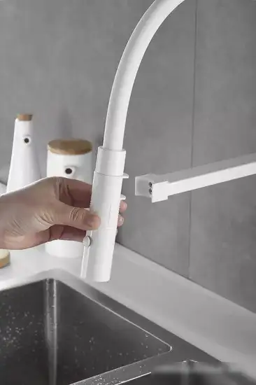 Смеситель Rose R133C (белый) - фото товара